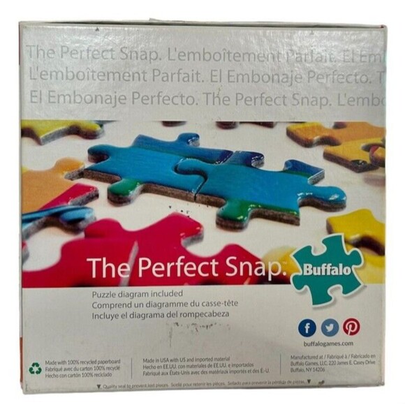 Buffalo Games Peace Like a River Fall Cabin Jigsaw Puzzle 300 Large Piece - Picture 5 of 7